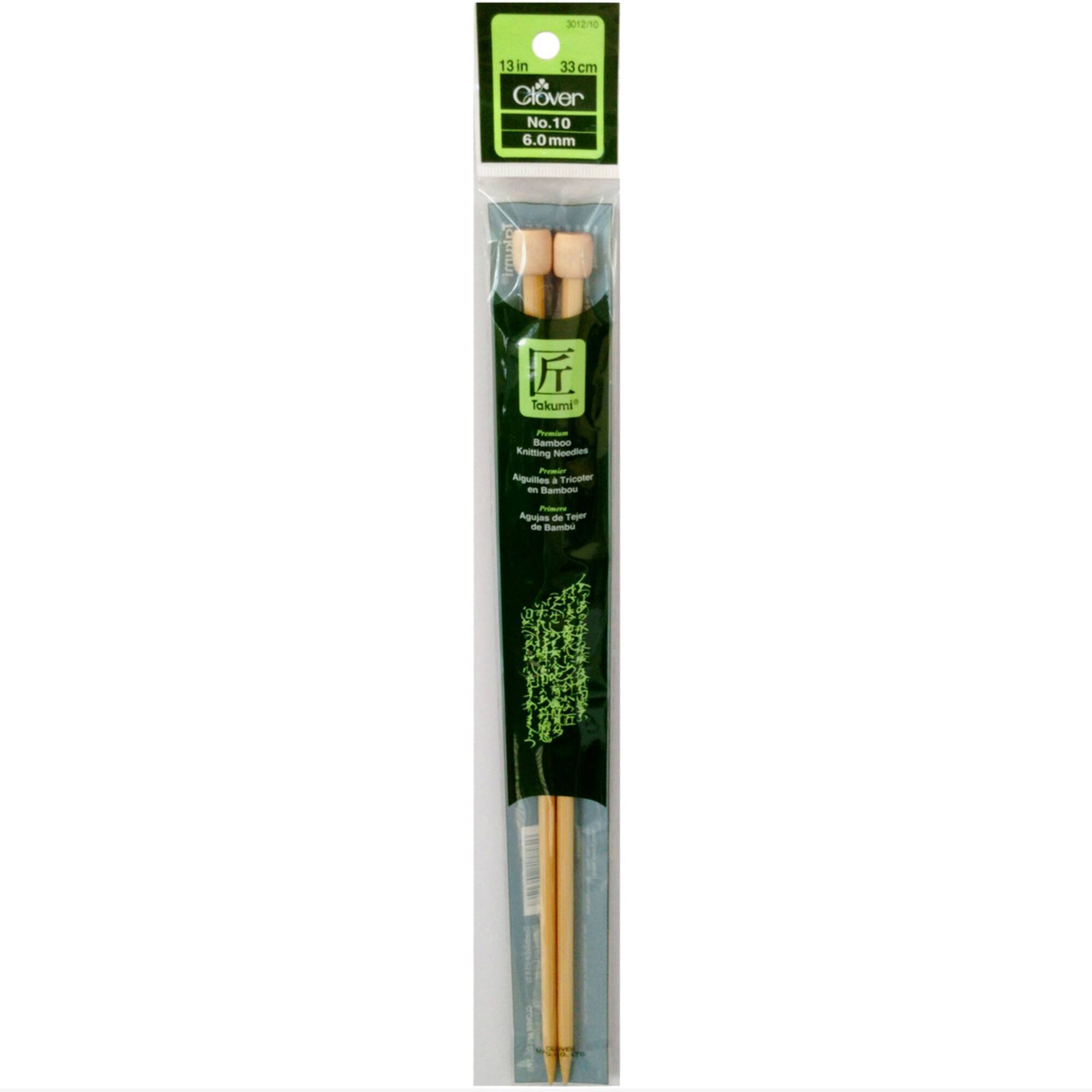 Takumi Bamboo Single Pointed Knitting Needles